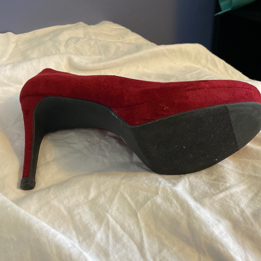 Gently used Hot red platform shoes by Chines Laundry